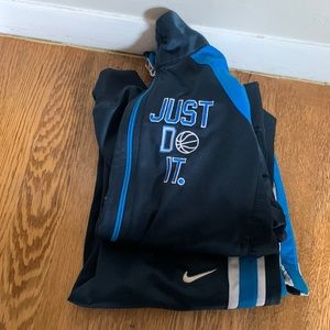 Blue Nike track suit. Size 6